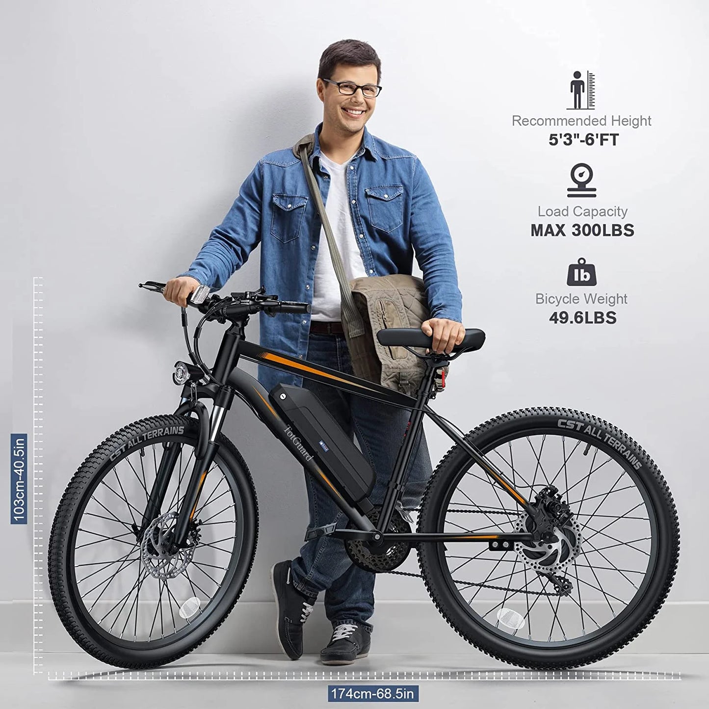 TotGuard 27.5" 500W Electric Bike